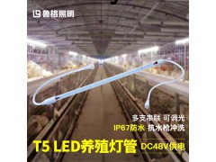养鸡场照明led灯管t5防水低压48V调光禽舍场led养殖灯图1