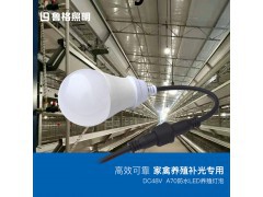 养殖场专用led灯泡养鸡场蛋鸡舍调光控制48v防水球泡灯图2